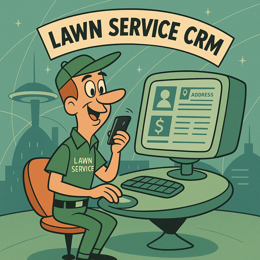 Pay-Mow Lawn Service CRM software.